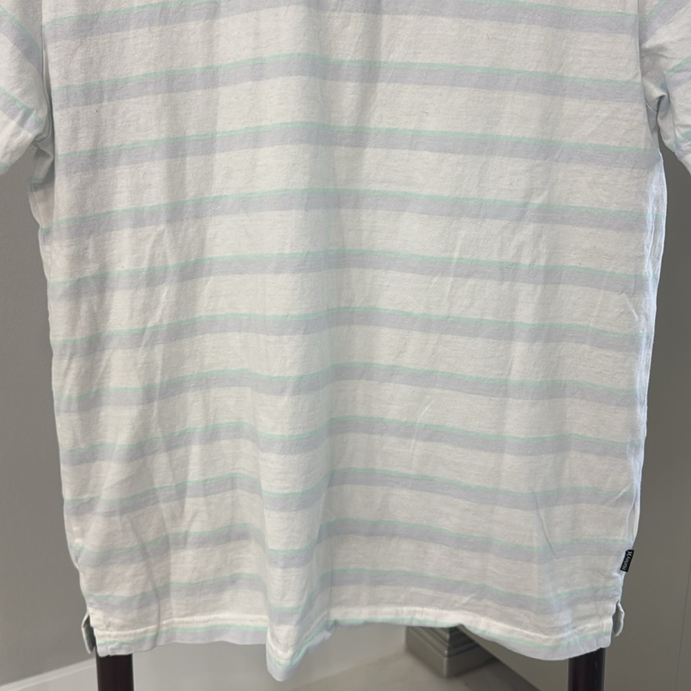Hurley Coastal Dunes CTN Jersey Cotton Striped Polo Shirt.  Sz M - Picture 5 of 10